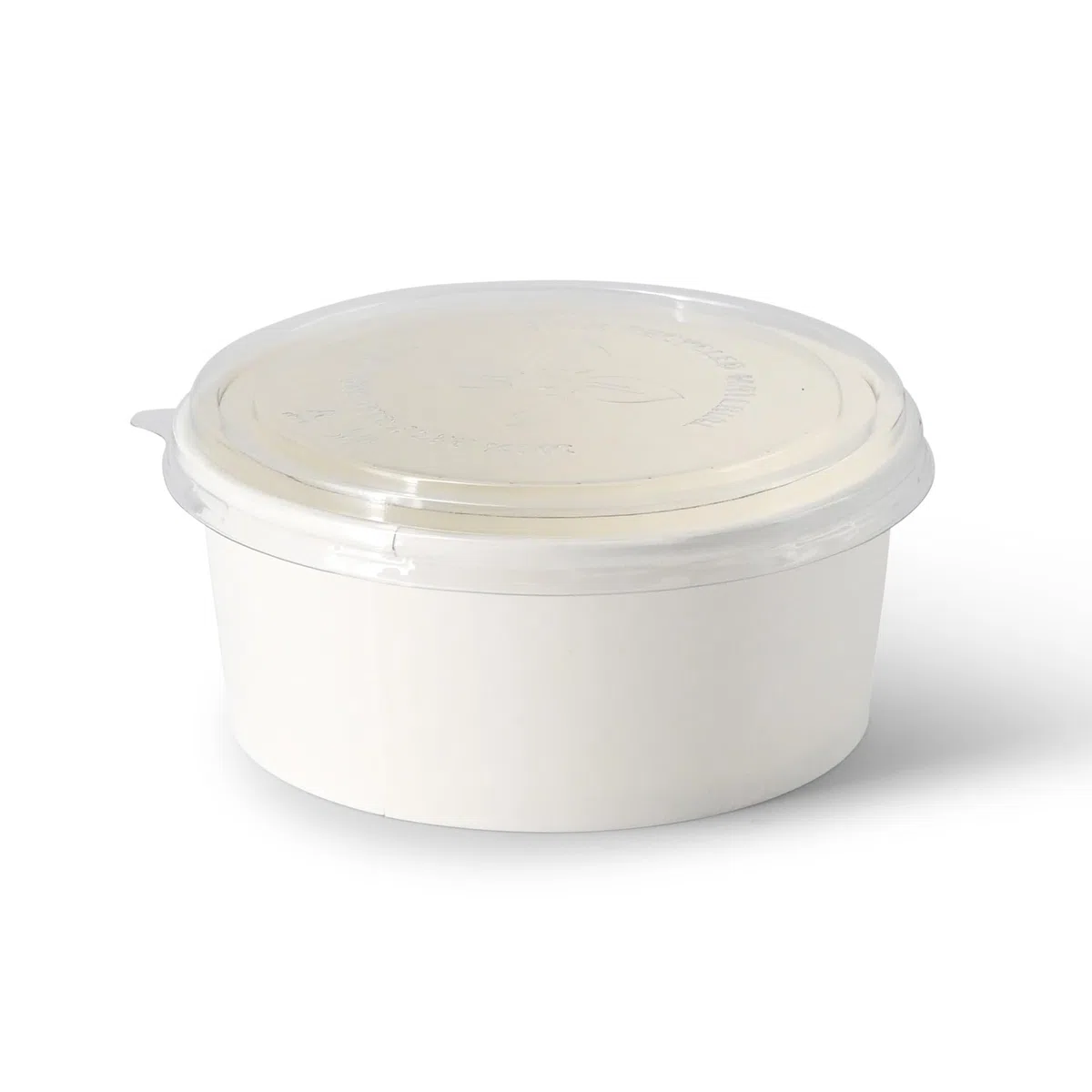 BIOZOYG Salatschale 50 Stück 650 ml weiß - Bowl Schüssel Suppenschalen Einwegschalen to go - Einweggeschirr Deli Container Bowl to go - Kartonschale Einweg Mealprep Suppenbehälter