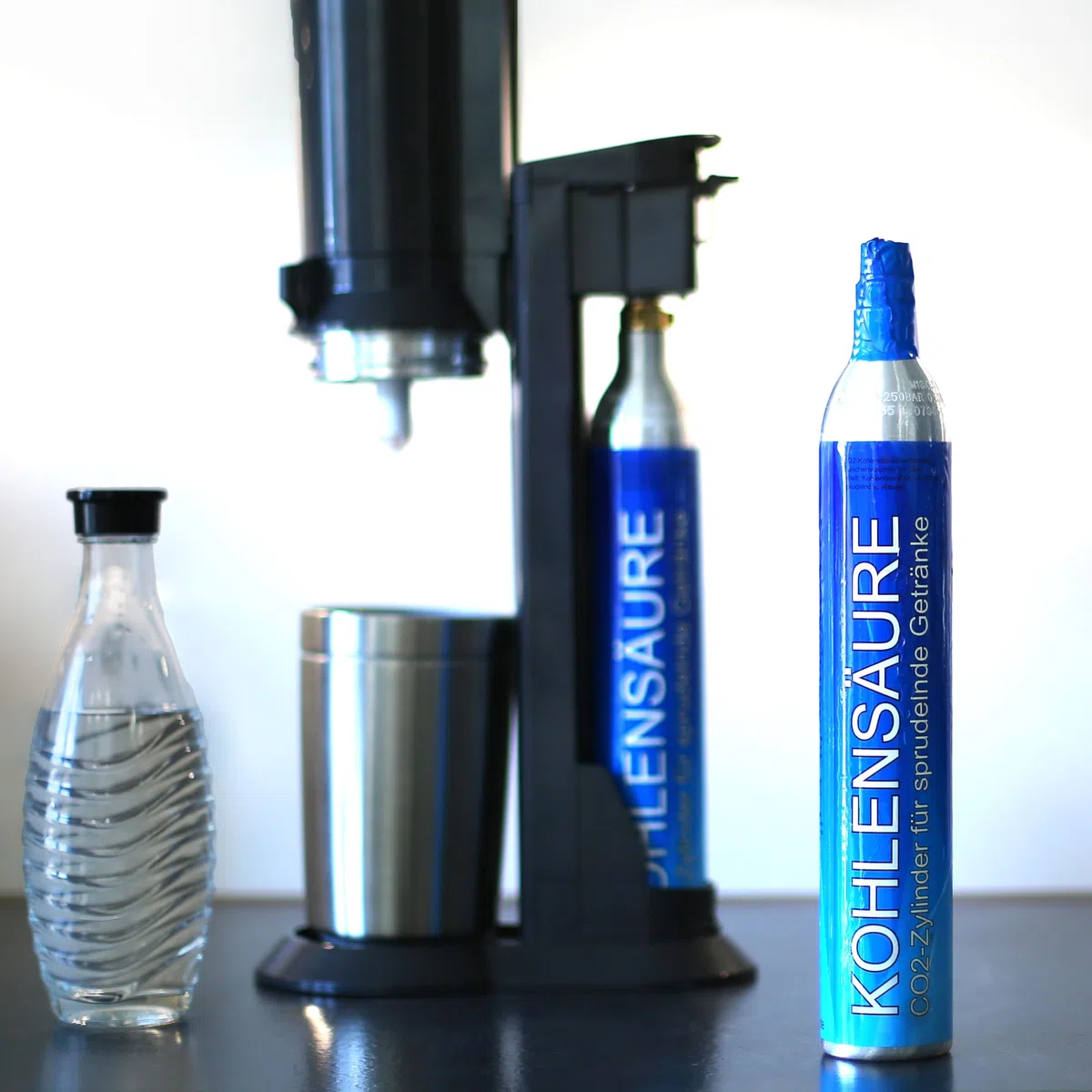 CO2 Zylinder Kohlensäure Flasche inkl. Füllung mit 425g zum Sprudeln von Wasser (1)