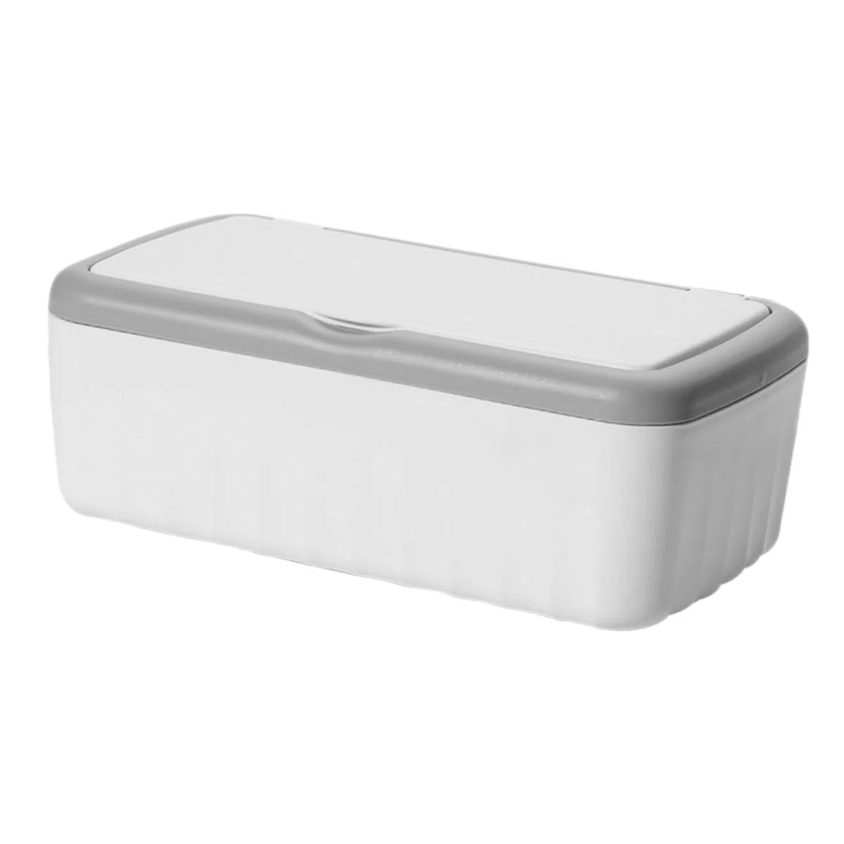 Große Feuchttuchspenderbox aus Kunststoff mit Deckel Rechteckige Nachfüllbare Aufbewahrungsbox für Feuchte Tücher im Badezimmer für Zuhause und Staubdicht und Elegant