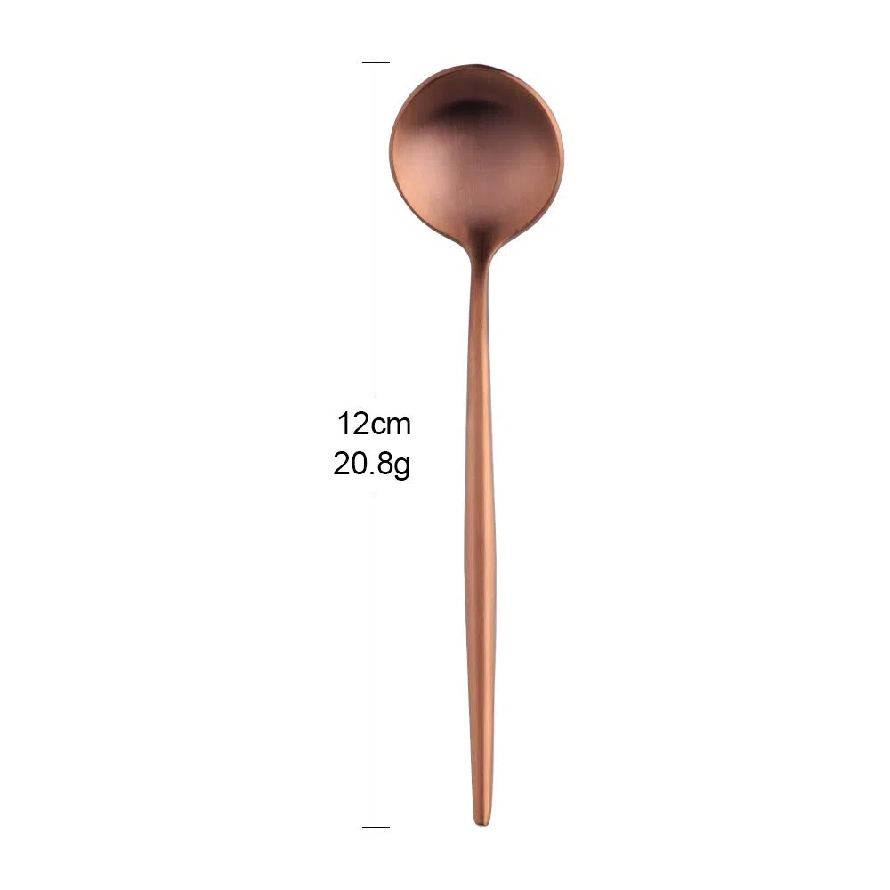 Kaffeelöffel Edelstahl Teelöffel, Mini Kuchen Löffel Espressolöffel Set12CM /4.8 Inches von 10 Roségold