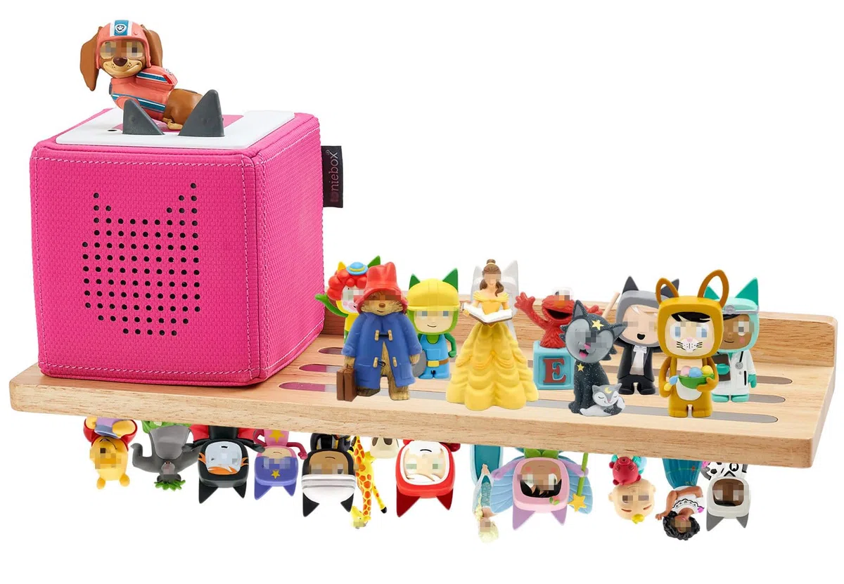 Gieanoo für Tonie Regal,Tonies Regal Mädchen für kreative Toines Display 30-36 Figuren Natürliche Eiche Tonie aufbewahrung für Kinderzimmer，Babyzimmer