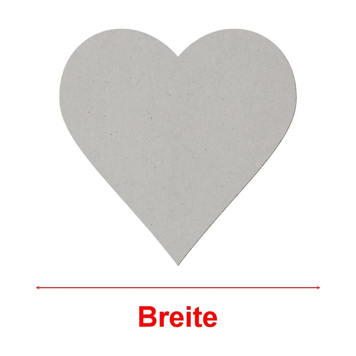 Pappe Herzen - 3-50cm Basteln Deko, Größe:Herzen 49cm, Pack mit:1 Stück