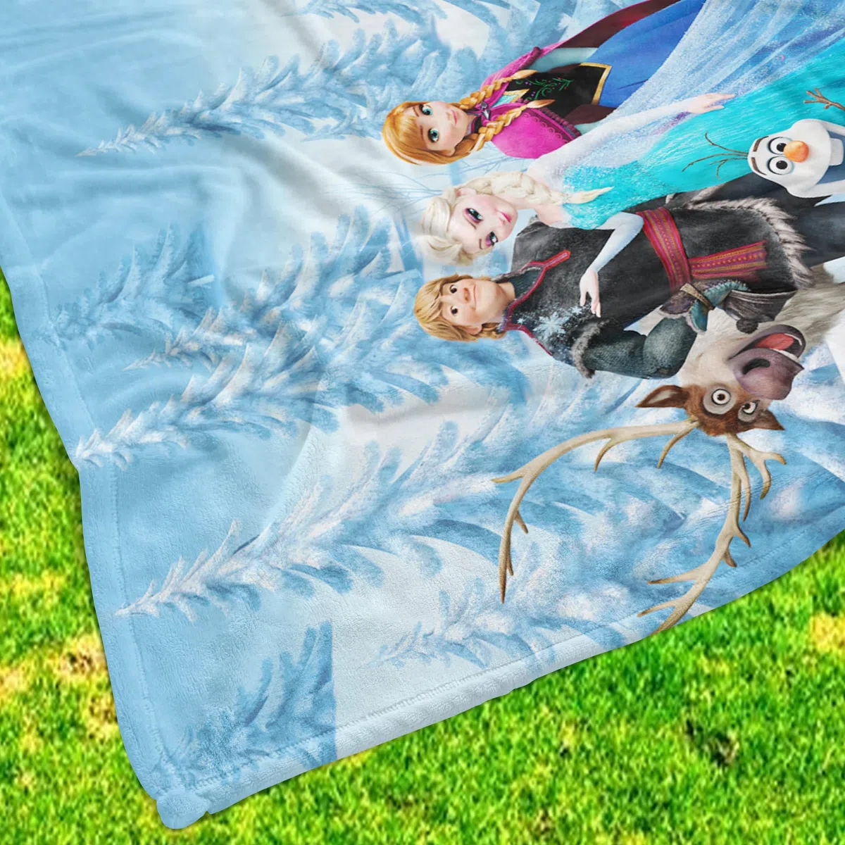 Große Frozen 2 Die Eiskönigin Sven Kuscheldecke 130 x 170 cm super weiche Fleecedecke Wohndecke Sofadecke Disney Anna Elsa Olaf Kristoff Arendelle Völlig unverfroren pass. zur Kinderbettwäsche