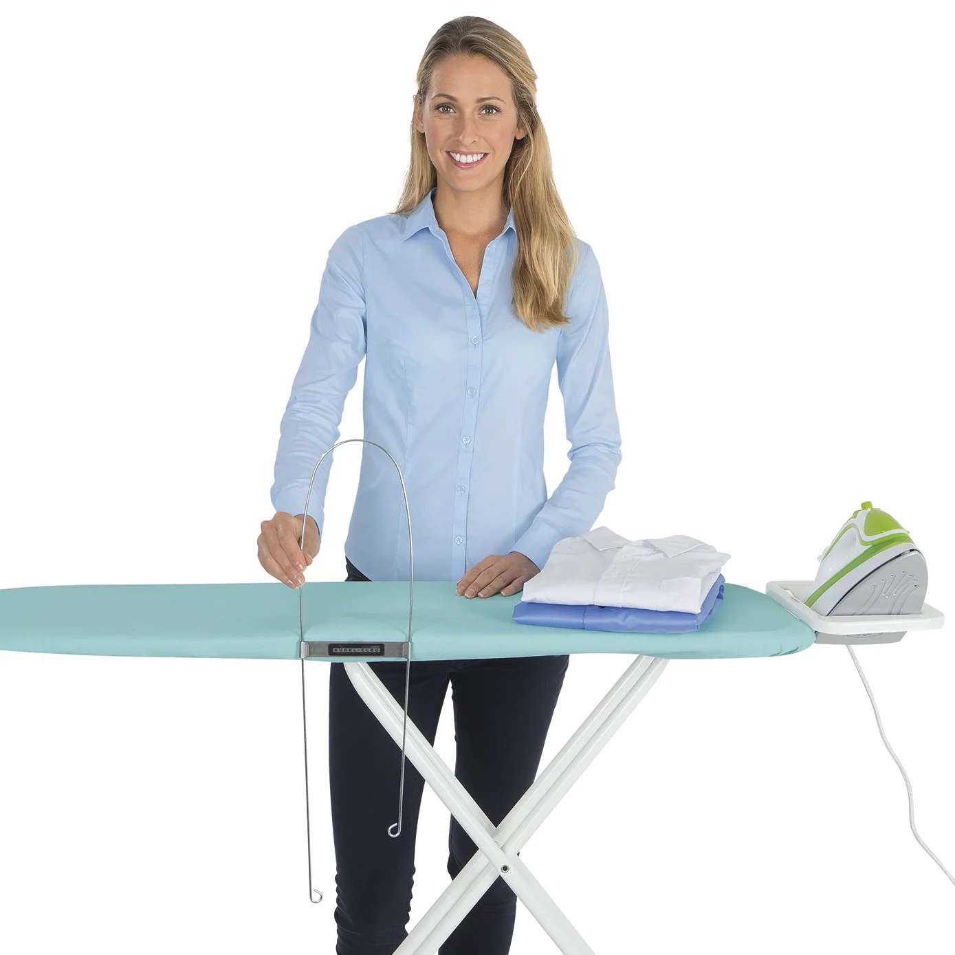 Bügel-Clou statt Falten drin | Bügelhilfe aus Höhle der Löwen | Faltenfrei perfekte Ärmel & Hosen in Sekunden | Ideal für jedes Bügelbrett Dank Magnethalter | Edelstahl