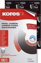 Kores Kohlepapier Carboplan A4 100 Blatt schwarz