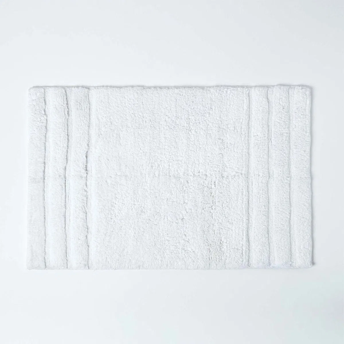Homescapes Badematte Duschvorleger Badteppich Spa Supreme 50 x 80 cm aus 100% Reiner Baumwolle weiß