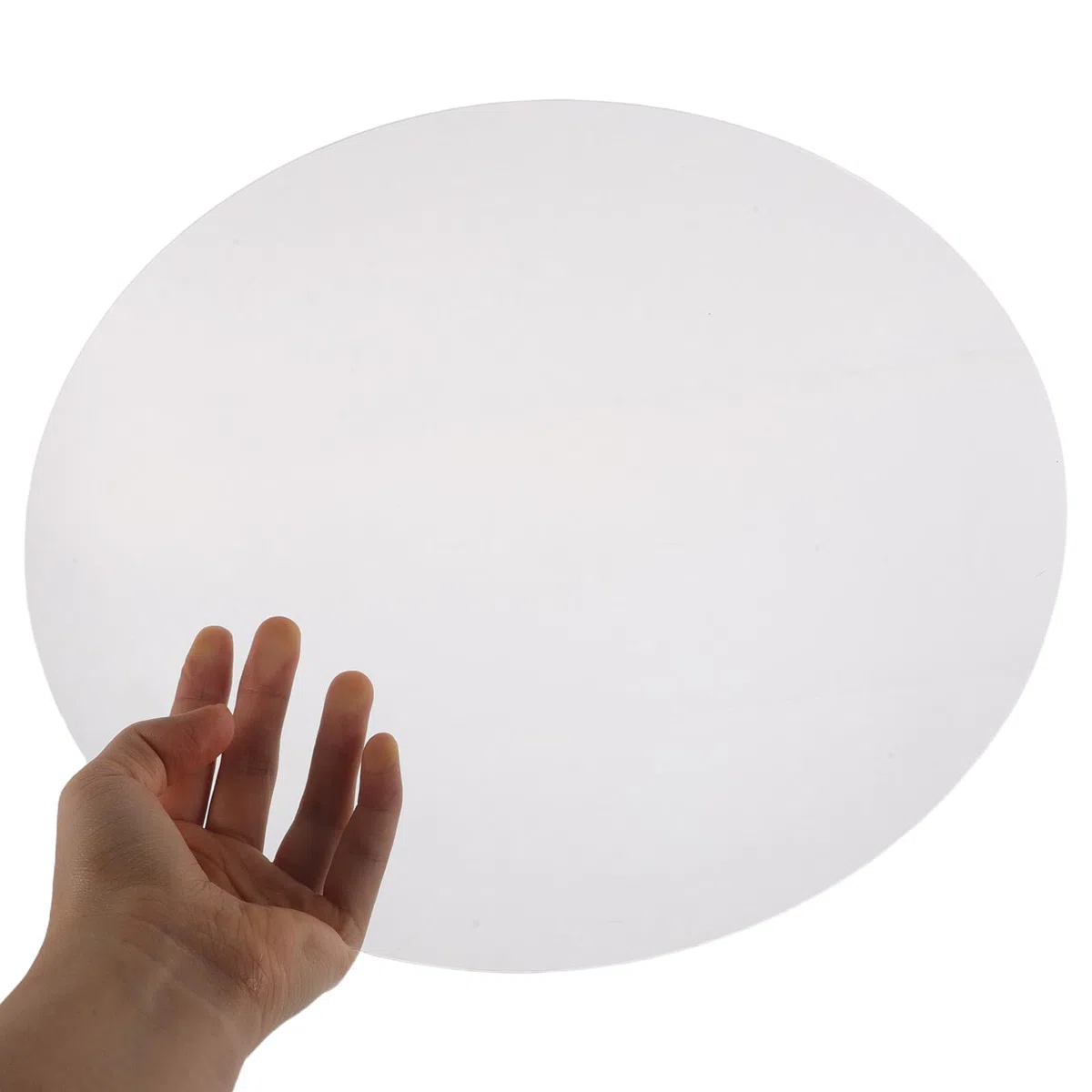 BESTYASH Transparente Acryl Uhrenplatte Rund 300mm Durchmesser 2mm Dicke Uhrenglas für Selbstgemacht Wanduhren Stabiles Zifferblatt mit Polierter Oberfläche Modernes Wanddekor