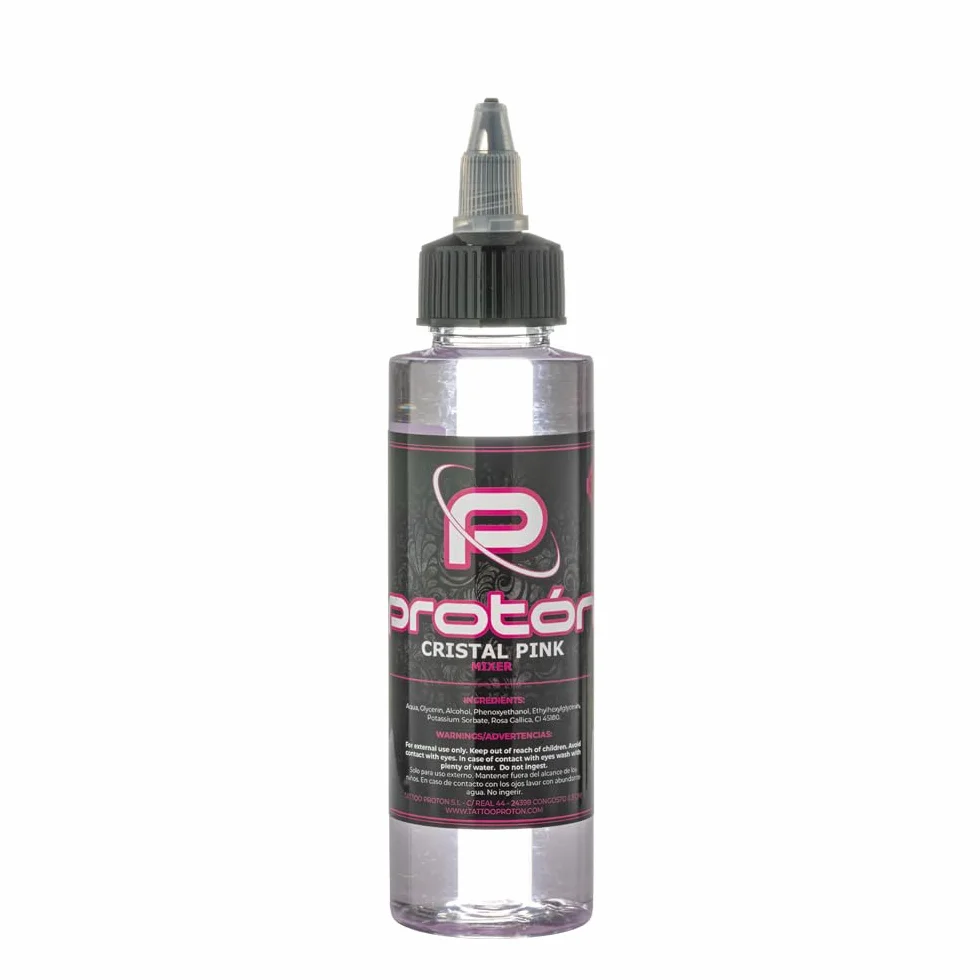 Proton Cristal Pink - Mixer, 100 ml, Verdünnung für Tattoo-Tinten.