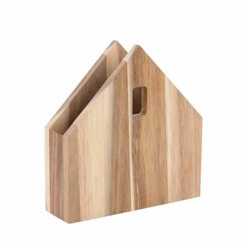 Räder Serviettenhaus aus Akazienholz in der Farbe Braun, Maße: 16cm x 15,5cm x 4cm, 14487