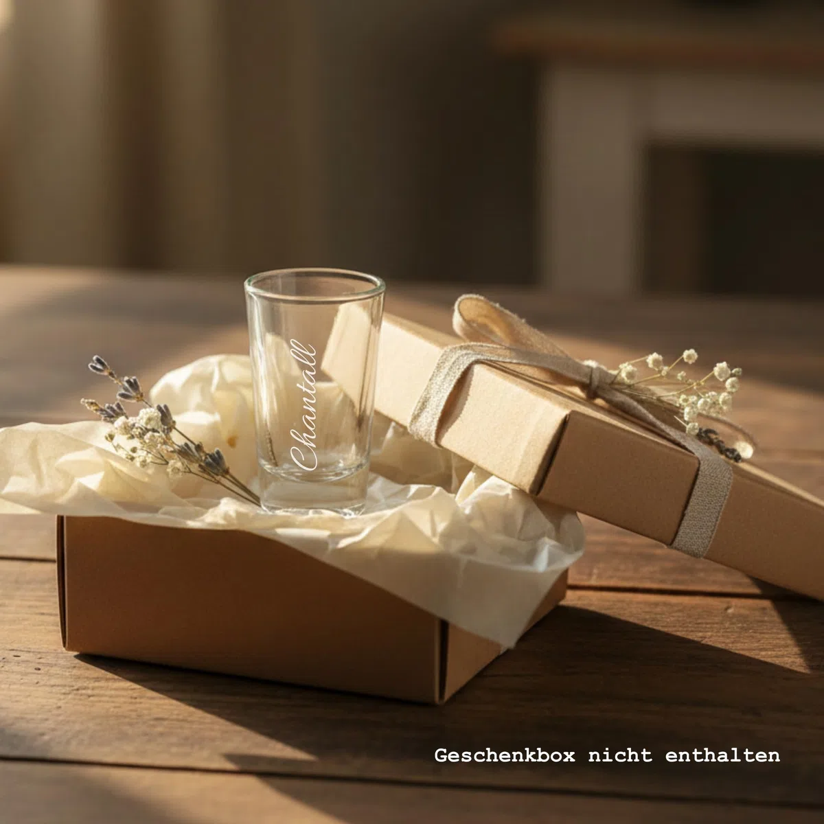Schnapsglas mit Namen graviert – Lasergravur personalisiert – 4 Schriftarten – Geschenk Geburtstag JGA Hochzeit – Schnapsglas mit Gravur – Handmade in Germany (6er Set)