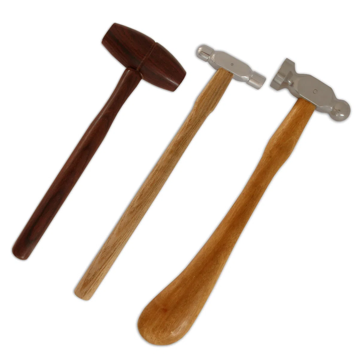 Set 3 Hammer Jewellers Tools Metal Shaping Silversmith chasing ball-pein by Jewellers Tools