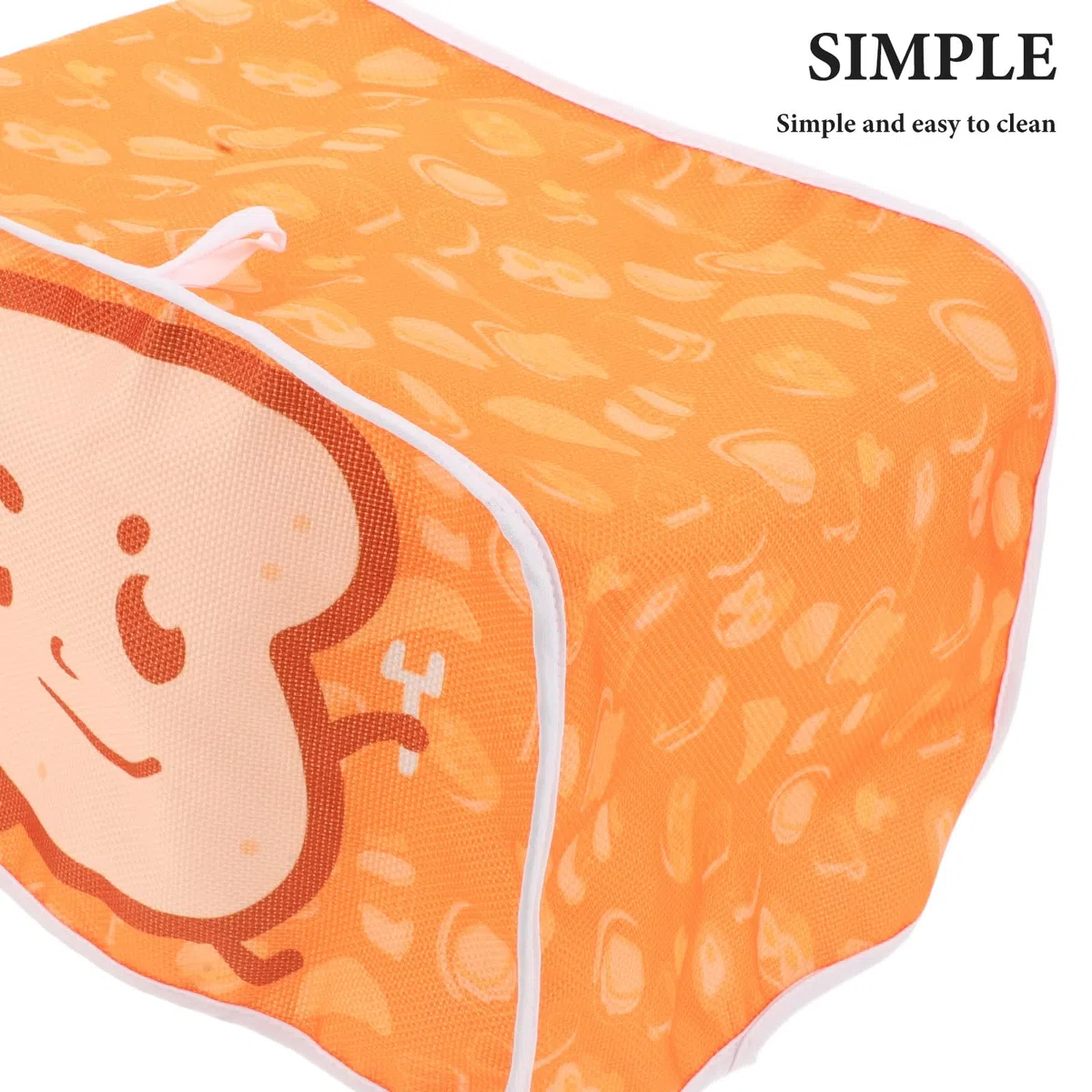 BESPORTBLE Toaster Schutzhülle mit Cartoon Lebensmittelmotiv Faltbare und Waschbare Abdeckhaube für Kleine Küchengeräte Schützt vor Schmutz und Spritzern Geeignet für Küche und Haushalt