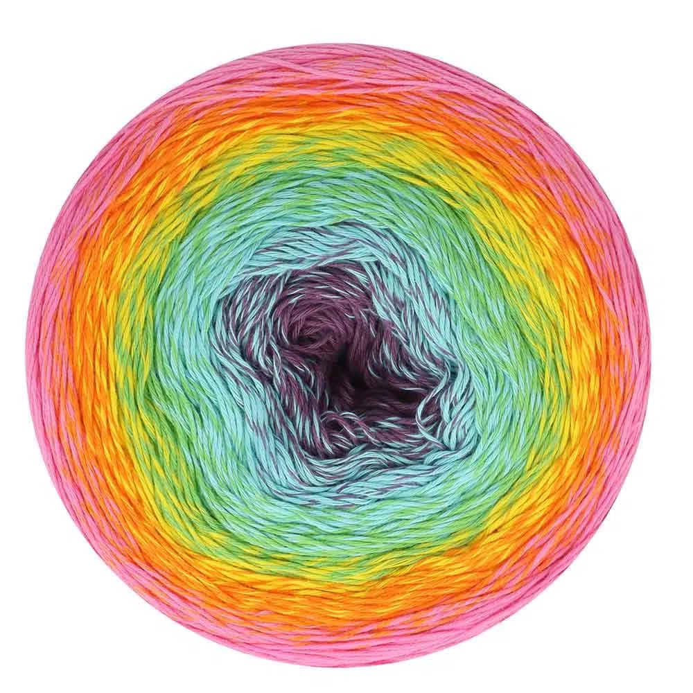 Scheepjes Cotton Whirl 1x1000m - 711 Sprinkles, Strick- und Häkelgarn, 100% Baumwolle