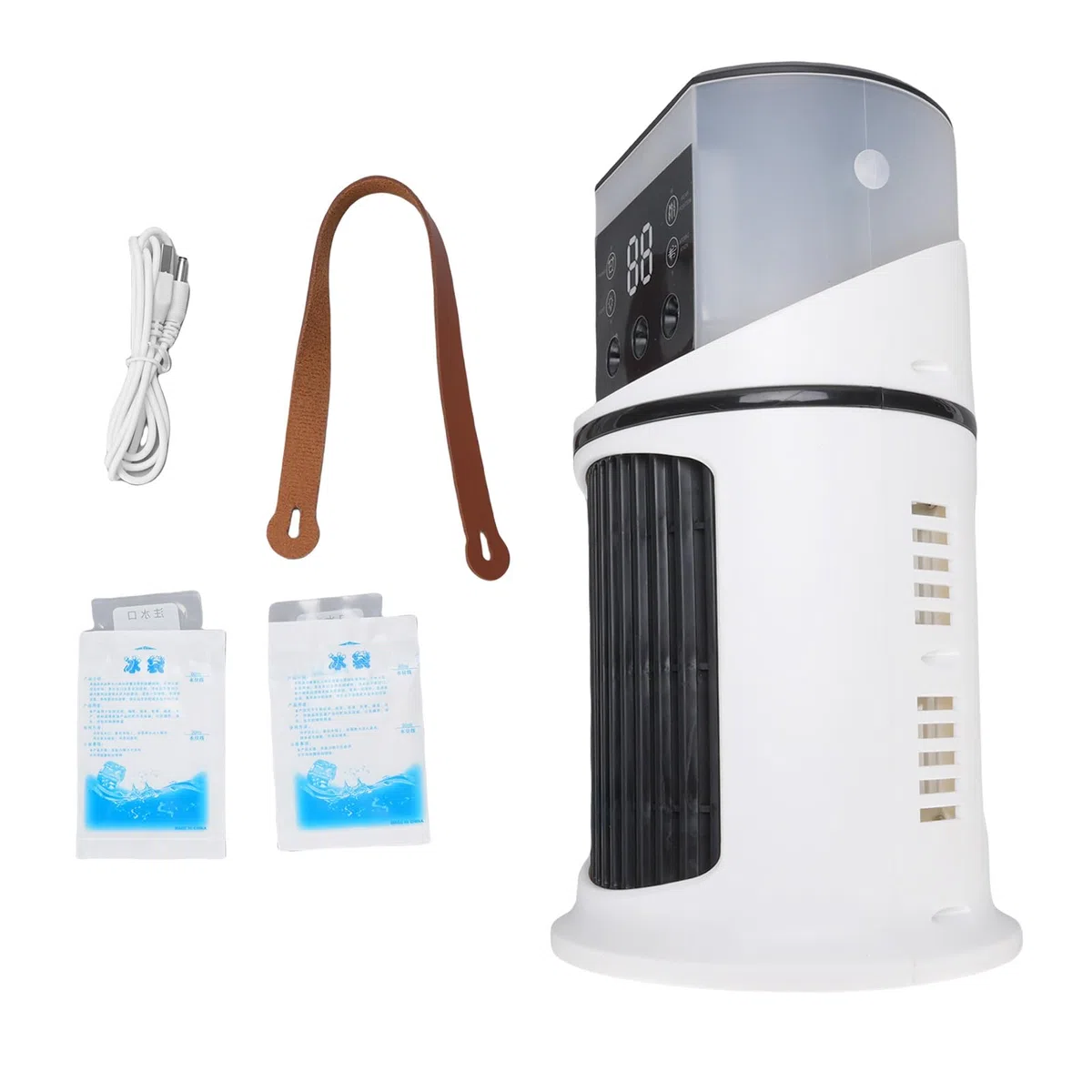 Yosoo Health Gear Luftkühler-Luftbefeuchter, Wassergekühlter USB-Desktop-Lüfter, für den Einsatz Im Wohnheim Im Büro Freien