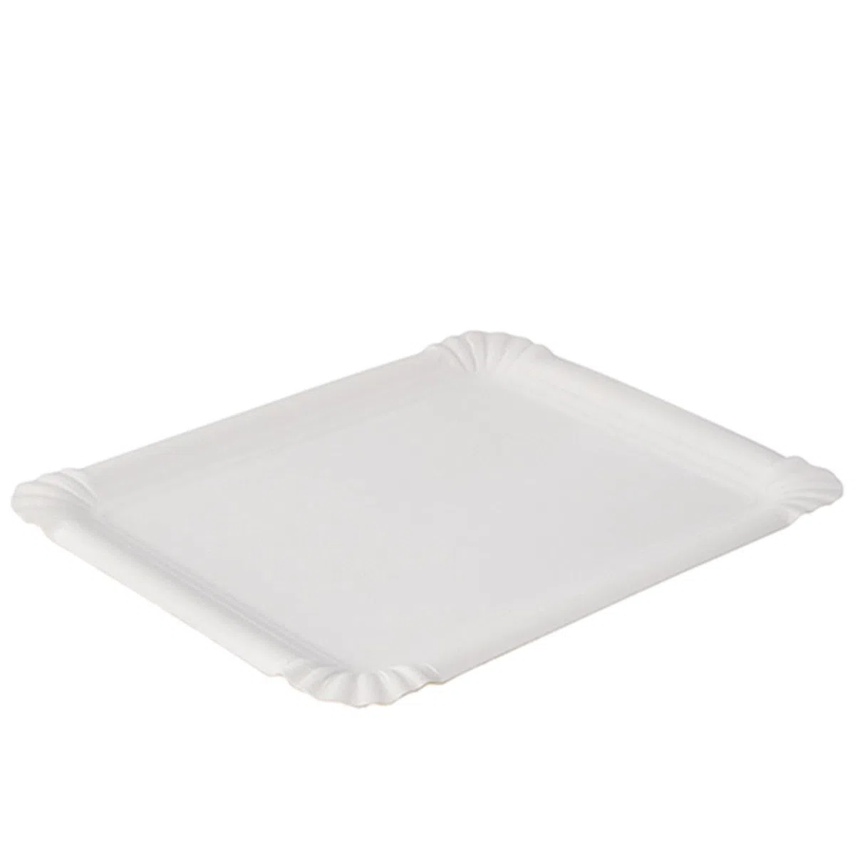 Papstar Pappteller / Einwegteller eckig, weiß "pure" (250 Stück), 16.5 x 20 cm, aus Frischfaserkarton, biologisch abbaubar, für Feste und Veranstaltungen wie Geburtstage oder Gartenpartys, #11071