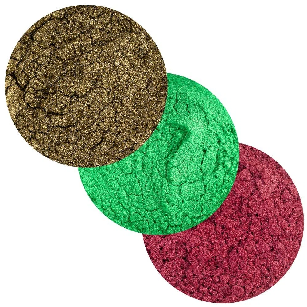 Ideen mit Herz Mica-Pulver | Pigmente mit Perlmutt-Effekt | Resin Farbe | 25 Stück | je 10 g | ideal zum Mischen mit Epoxidharz, als Seifenfarbe, Kerzen selber machen