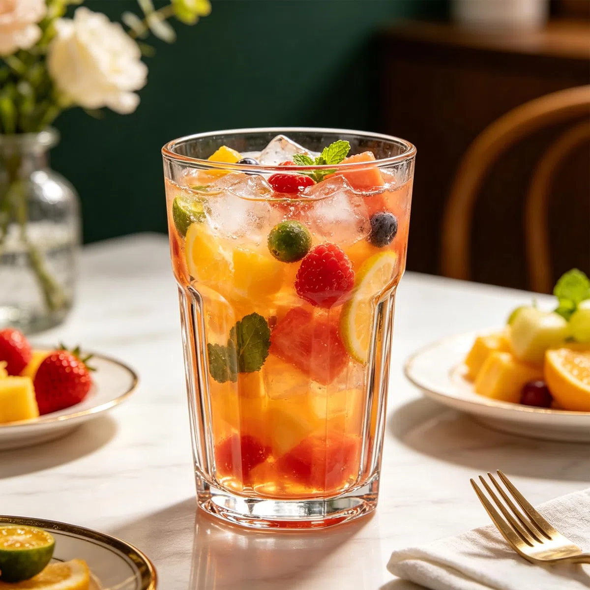 12 Stück Cocktailgläser Set, Trinkgläser Set 430 ml aus Transparentem Bleifreiem Glas, Longdrinkgläser und Biergläser für Wasser, Saft, Eiskaffee, Hausbar und Party