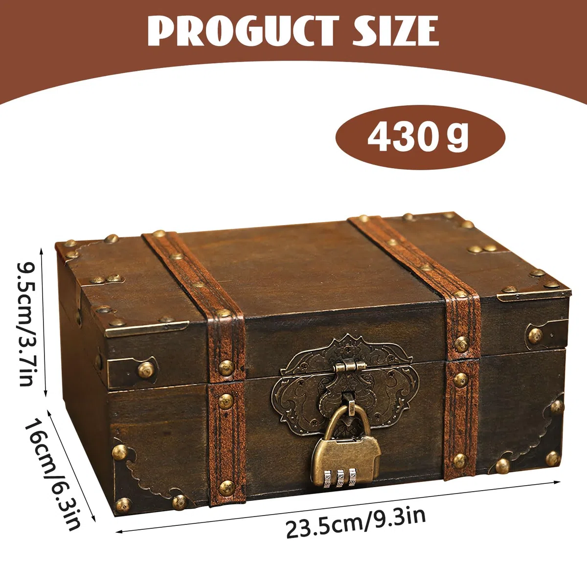 Schatztruhe Box, Aufbewahrung Vintage Schatzkiste Holz mit Schloss, Holz Schatztruhe Kinder für Aufbewahrung Kindergeburtstag Dekoration Geschenke