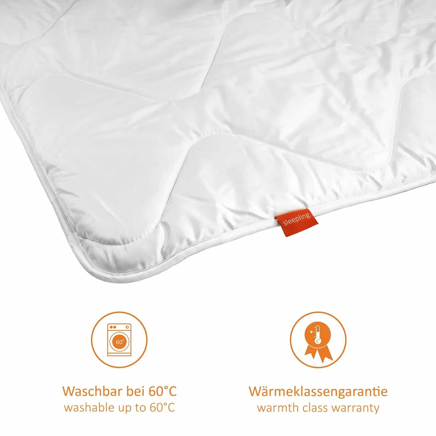 sleepling Ultra leichte Sommerdecke 135x200 cm, Sommer Bettdecke leicht, dünne Sommerbettdecke aus 100% Mikrofaser, Ökotex 100, waschbar 60 Grad