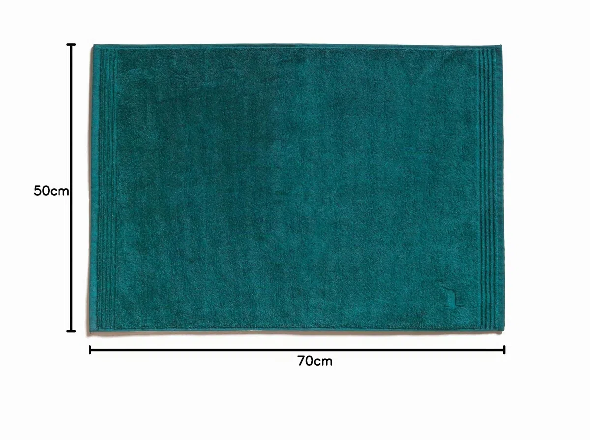 möve Superwuschel Duschvorlage 50 x 70 cm aus 100% Baumwolle, lagoon