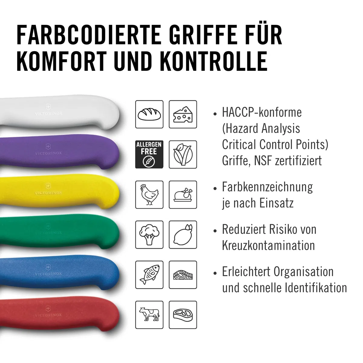 Victorinox Fibrox Schälmesser für Gemüse und Obst, Kleines Ausbeinmesser für Fleisch, 10 cm, Gerade Klinge, Scharf, Rostfreier Stahl, Schwarz