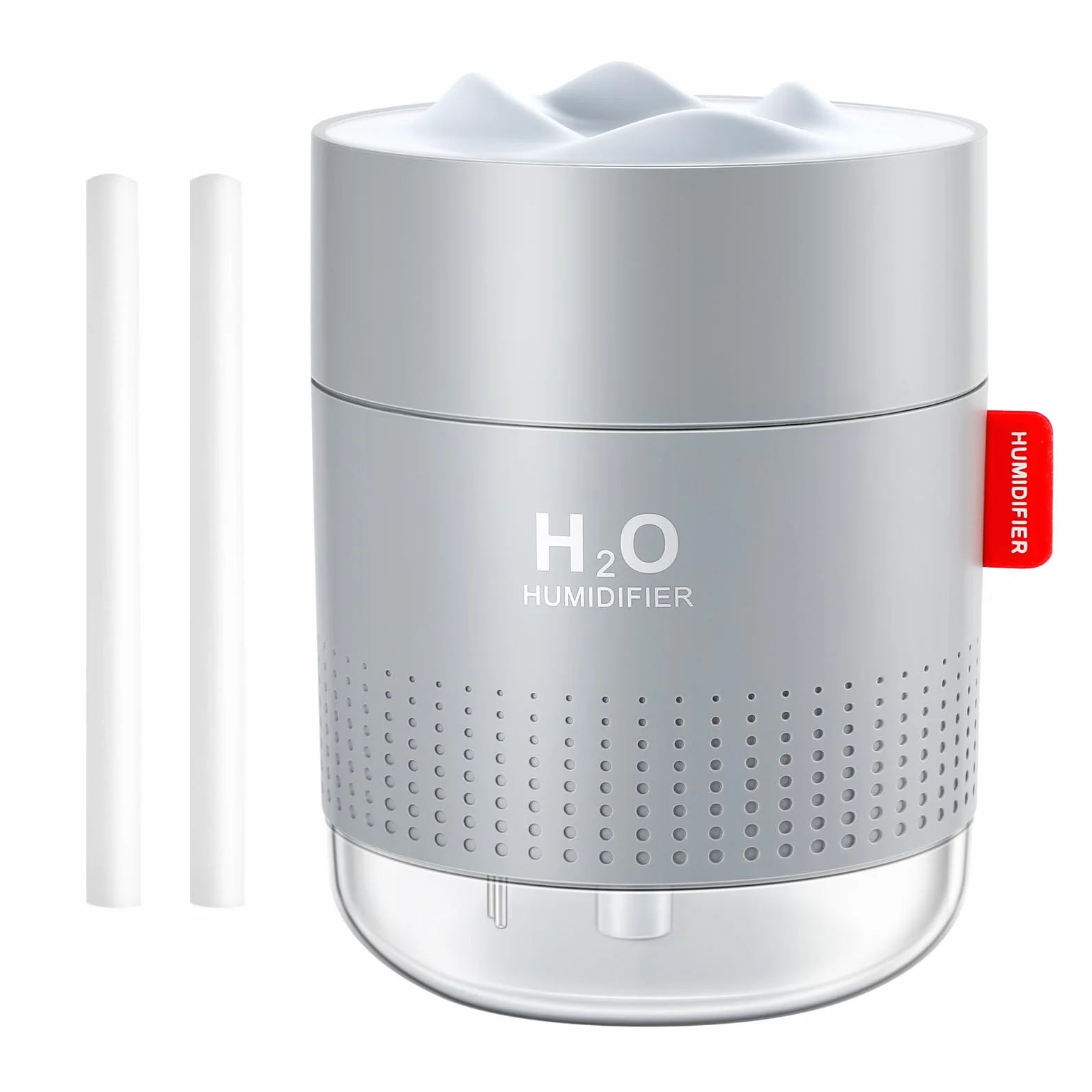 Luftbefeuchter Schlafzimmer, Vintoney 500 ML USB Raumbefeuchter Humidifier Kinderzimmer Pflanzen Humidifiers Luftfeuchter Air Ultraschall Leise Tragbarer Mini für Haus Yoga Büro+2 Filter