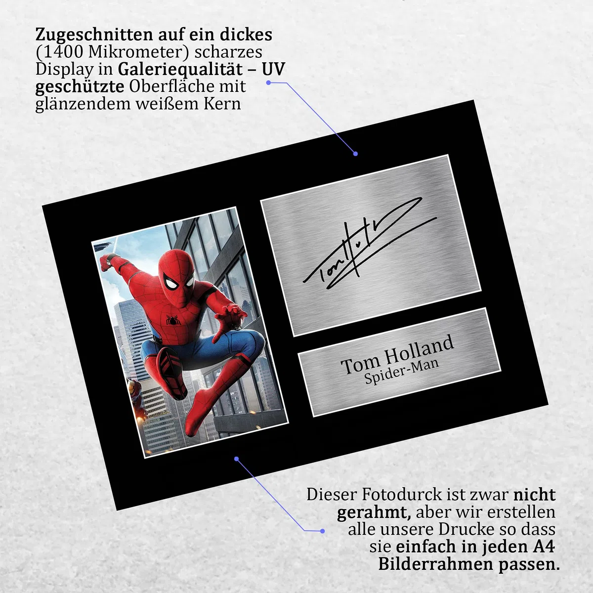 HWC Trading Tom Holland A4 Ungerahmt Signiert Gedruckt Autogramme Bild Druck-Fotoanzeige Geschenk Für Spiderman Filmfans