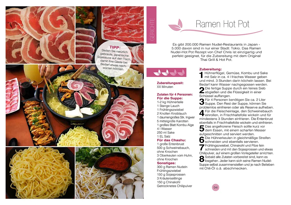 TomYang Kochbuch für den Original Thai Grill & Hot Pot: Thailändische Rezepte, Korean BBQ, Asia Fondue, Marinaden, Saucen, hot pot basis suppe (tomyang suppe), uvm.