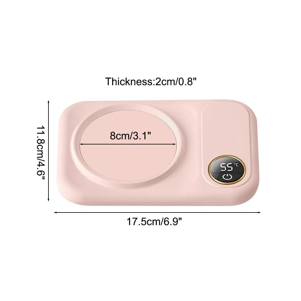 Kaffeetassenwärmer, 3 Temperatureinstellungen, Tassenwärmer, USB Kaffeewärmer, Untersetzer mit Automatischer Abschaltung zum Erwärmen von Kaffee, Milch und Tee
