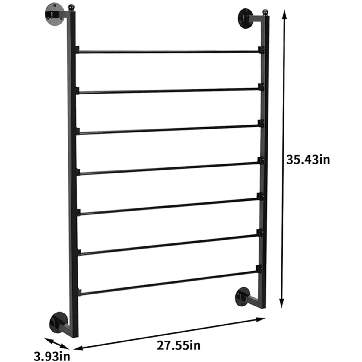 7-stufiger Eisen Schleifenband Halter Wandmontiertes Farbbandregal für Schlafzimmer & Bänder, Bastelräume und Konditoreien, tragbares Metallspulenregal Geschenkpapierhalter für Blumenladen