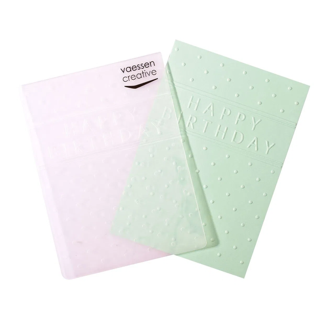Vaessen Creative Prägefolder ""Happy Birthday"", 14.6 x 10.8 x 0.5 cm