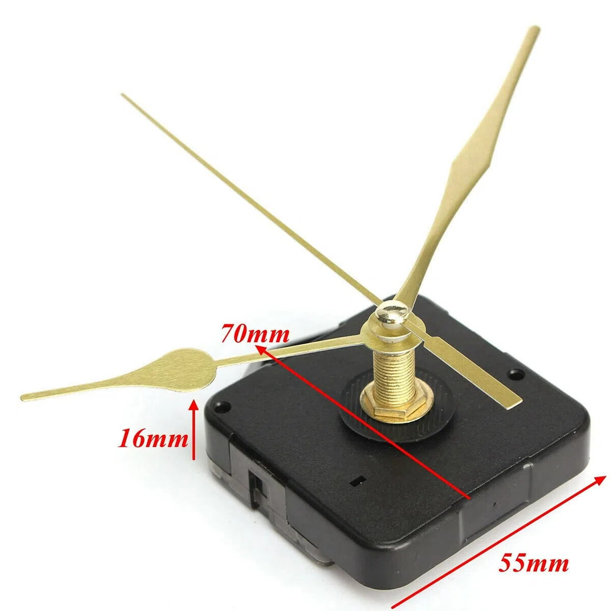 10 Set Lautlos Quarz Uhrwerk für Wanduhr mit Uhrzeigerset, DIY Quarz-Uhrwerk, Uhrwerke zum Selbsteinbau, Uhr Mechanismus Ersatz Zubehör zum Basteln/Reparieren, DIY Uhr Kit