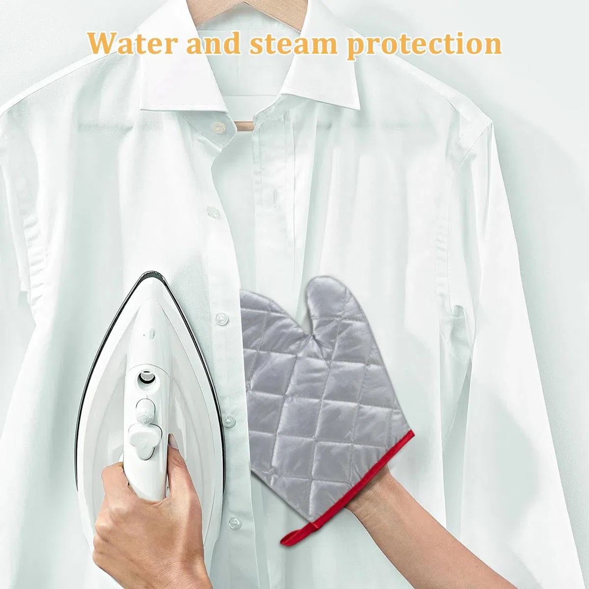 Bügelhandschuh für Dampfbügeleisen, hitzebeständig, wasserdicht, flexible Handschuhe für Dampfbügeleisen, Schutz beim Dampfbügeln, ideal für Hemden, tr