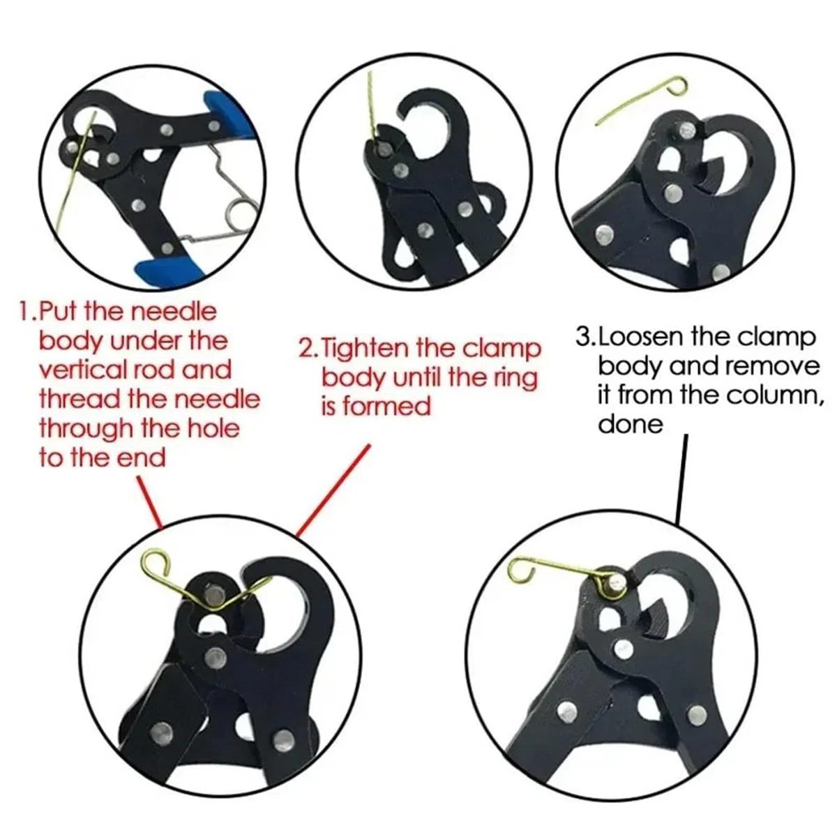 Schmuckzange, Looper Zange für Schmuckherstellung, One-Step Looper 3mm, Drahtrollzange zum Biegen & Wickeln, Rundzange, Mehrzweck Schmuckzange für Halsketten Armbänder Ohrringe & Reparaturen