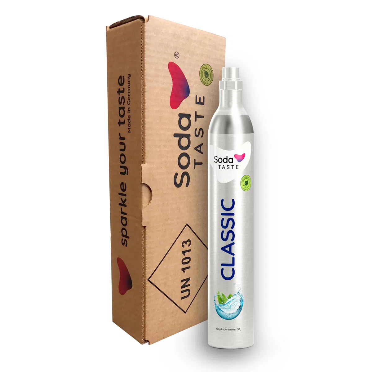 SodaTASTE CO2-Zylinder kaufen (Reservezylinder) für Wassersprudler, Classic, für bis zu 60l gesprudeltes Wasser