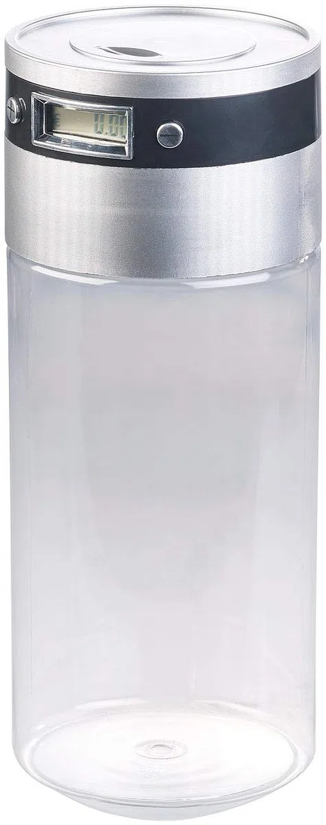 infactory Sparbüchse: XXL-Spardose mit elektronischem Münz-Zählwerk und LCD-Display, 3,8 l (Münzenzähler, große Spardose, Dose)