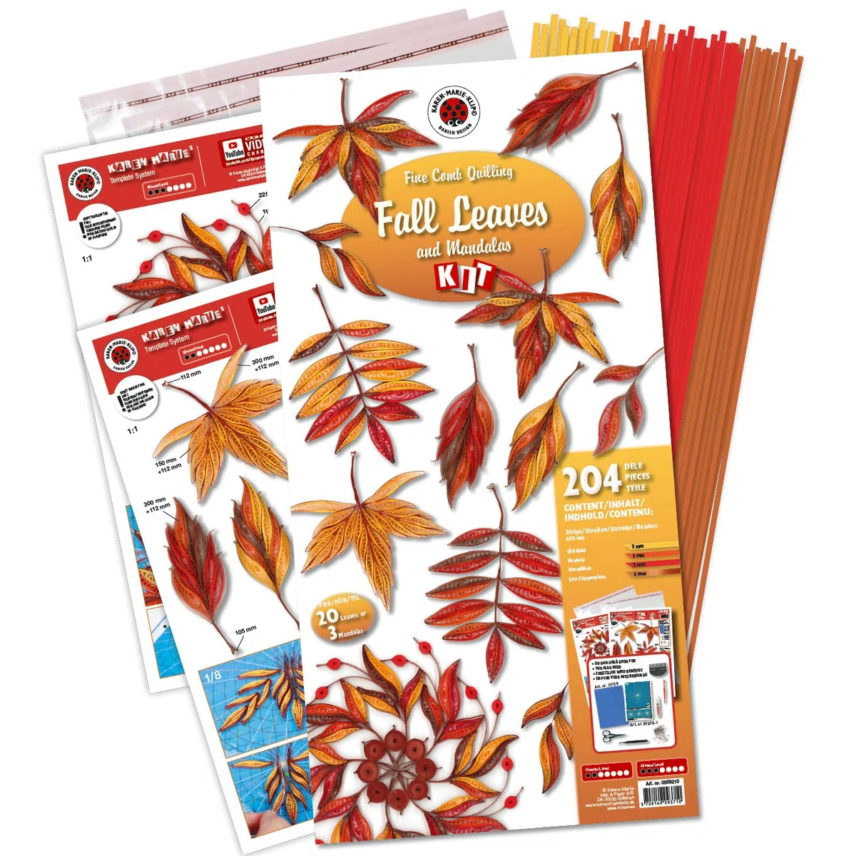 Karen-Marie Quilling-Set Fall Leaves 200 Stück