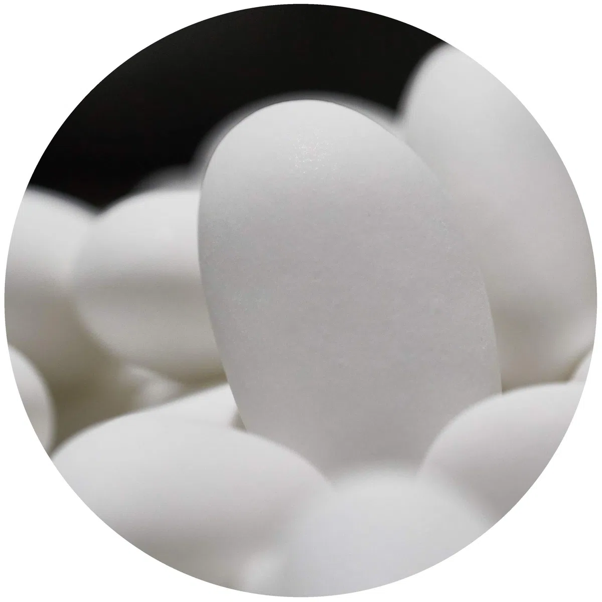EinsSein 1kg Hochzeitsmandeln Imposante Weiß Matt | ca. 200 Stück Premium Zuckermandeln für Hochzeit Taufe & Gastgeschenke | Mandeln Bonboniere Confetti Badem Sekeri Taufmandeln