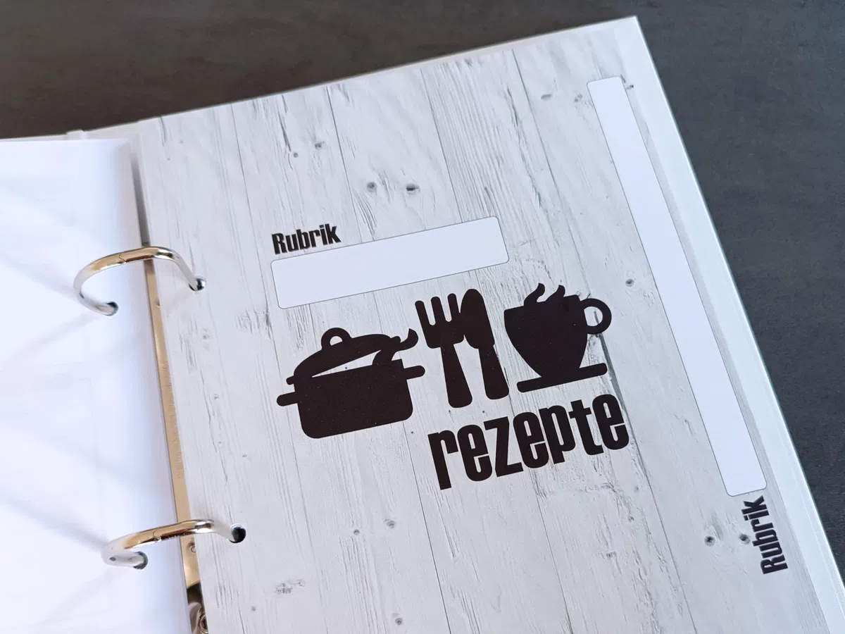 Rezeptordner MIT NAME Ringbuch für Rezepte DINA5