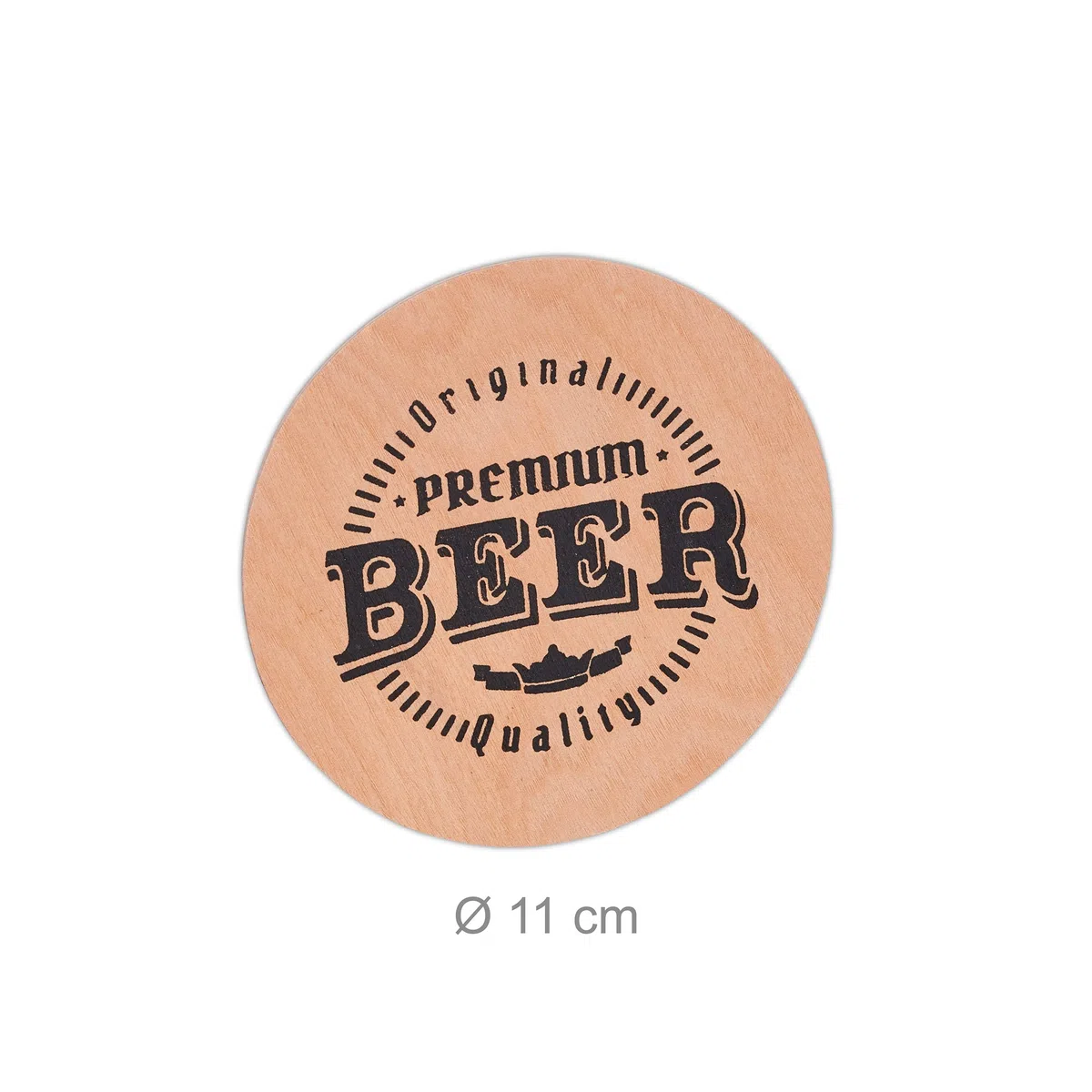 Relaxdays Bierträger aus Holz, mit Flaschenöffner & Bierdeckel, Flaschenträger 6 Flaschen, Männerhandtasche Bier, Natur