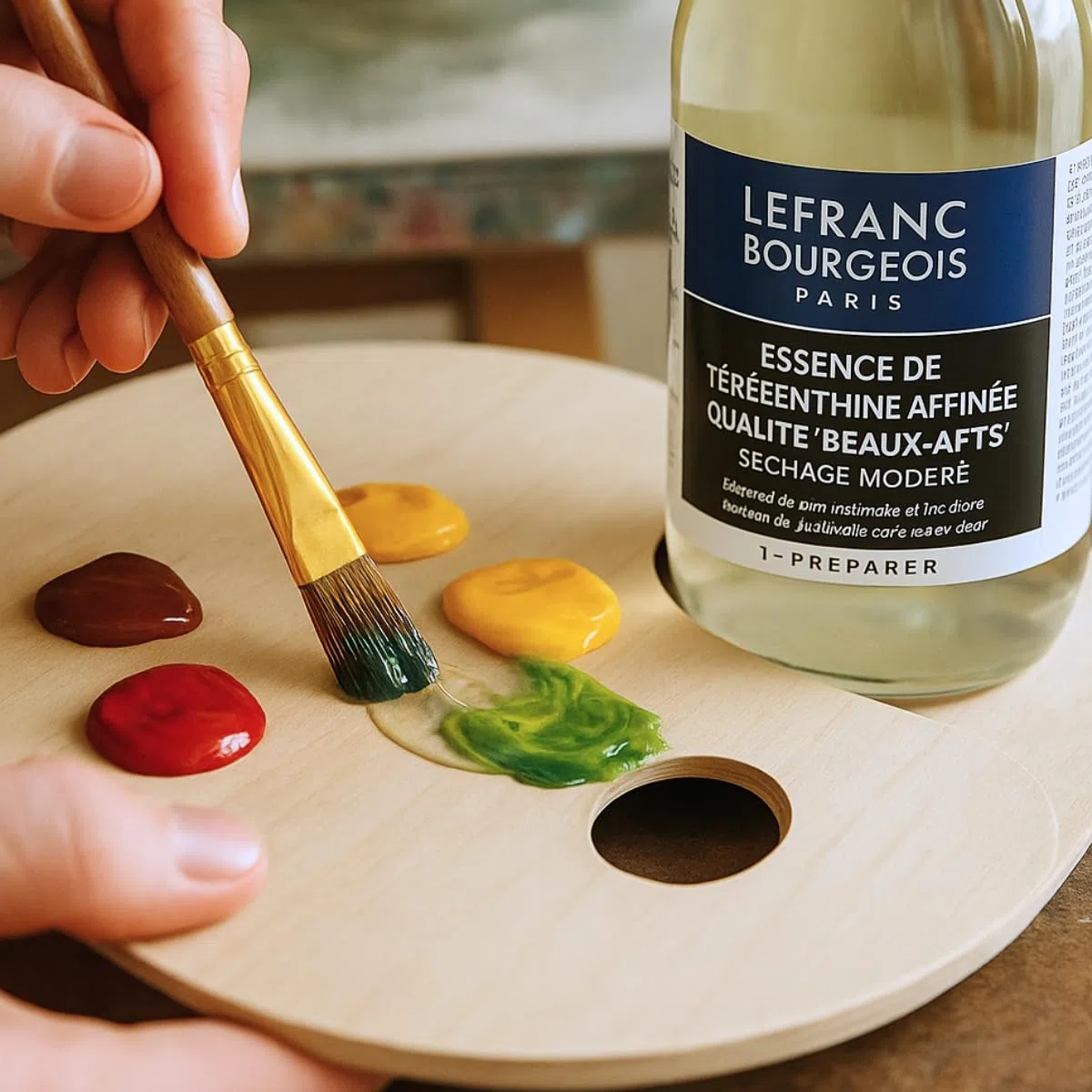 Lefranc & Bourgeois Malmittel, gereinigtes Terpentinöl für Ölfarben in 250 ml Flasche