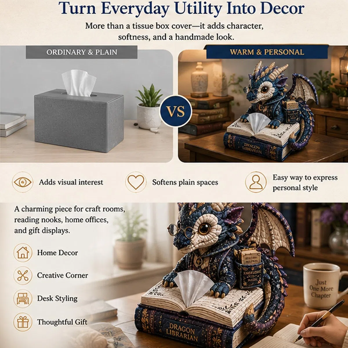 Generisch Gestepptes -Taschentuchbox-Kit | Süßer -Bastel-Serviettenorganizer | Tier-Taschentuchbox DIY Quilted Kit | Für Zuhause Schlafzimmer Badezimmer Büro Schreibtisch Schminktisch Wohnzimmer