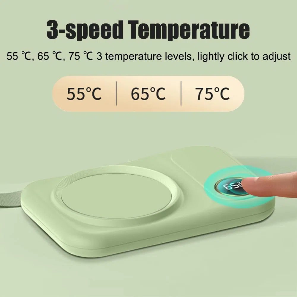 Kaffeetassenwärmer, 3 Temperatureinstellungen, Tassenwärmer, USB Kaffeewärmer, Untersetzer mit Automatischer Abschaltung zum Erwärmen von Kaffee, Milch und Tee