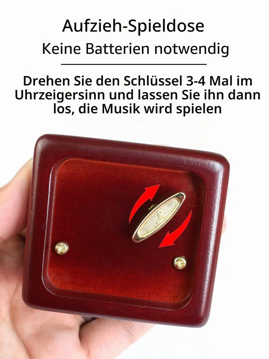 Sinzyo Hogdseirrs Spieluhr, Vintage-Holz-Mechanismus, Spieluhr, Geschenk für Weihnachten, Geburtstag, Valentinstag, Kinder, Freunde