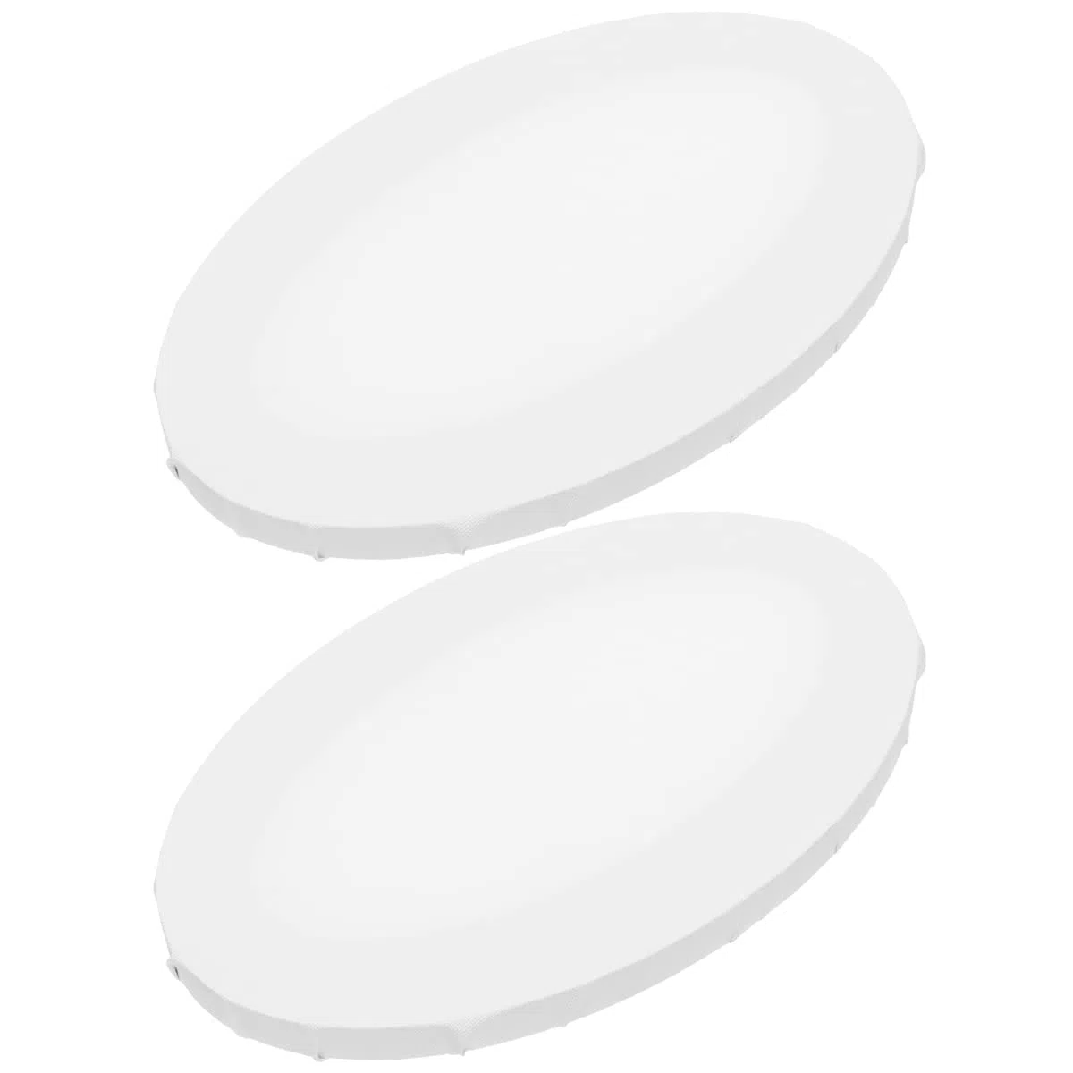 Generic 2 Stück Ovale Leinwände zum Malen aus Baumwollstoff und Faserplatten Kreative Malpappen für Acrylfarben für Selbstgemacht Malerei und Künstler