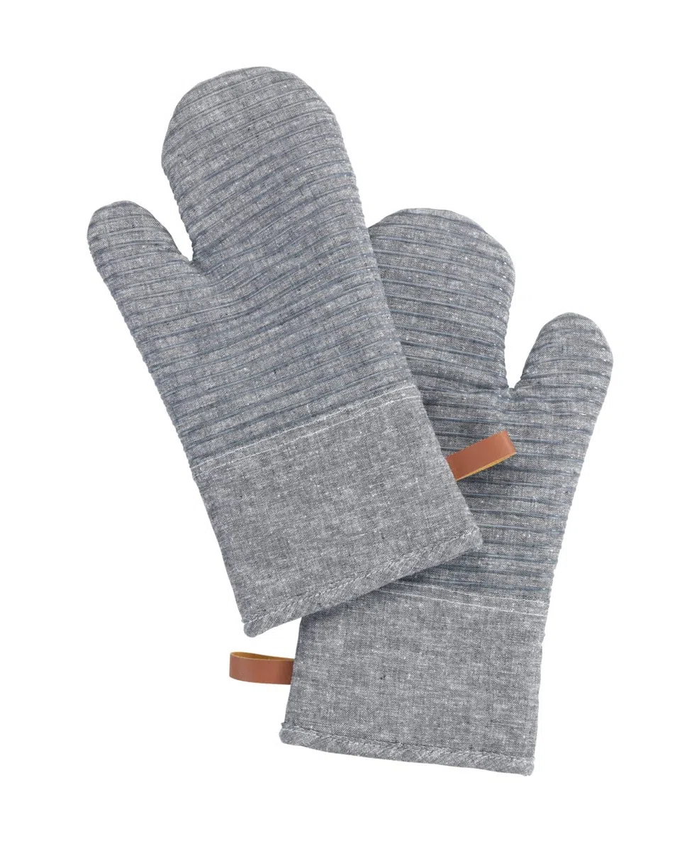 Topfhandschuhe Ada Stripes Grau