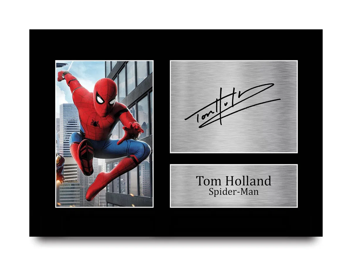 HWC Trading Tom Holland A4 Ungerahmt Signiert Gedruckt Autogramme Bild Druck-Fotoanzeige Geschenk Für Spiderman Filmfans