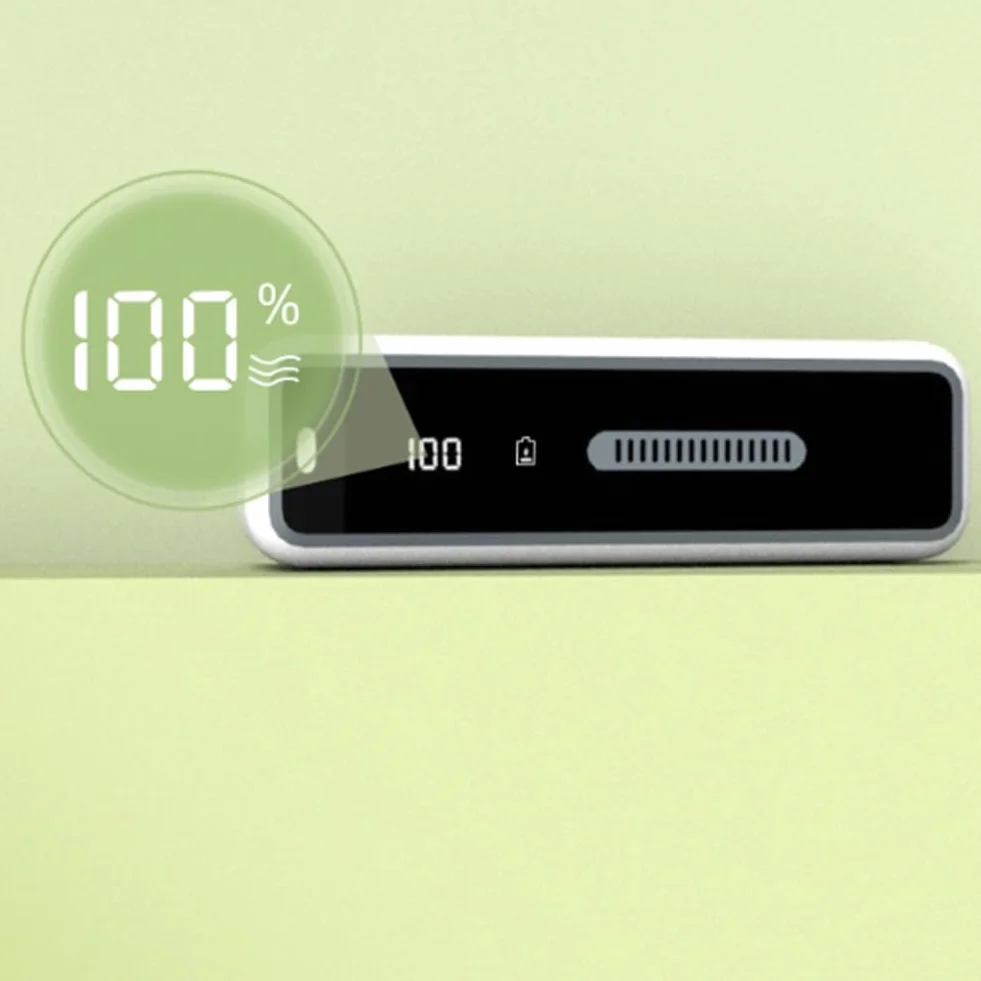 Correa Mini-USB-Kühlschrank-Deodorant mit LED-Anzeige, Wiederaufladbarer Kühlschrank-Deodorant, Wiederverwendbar
