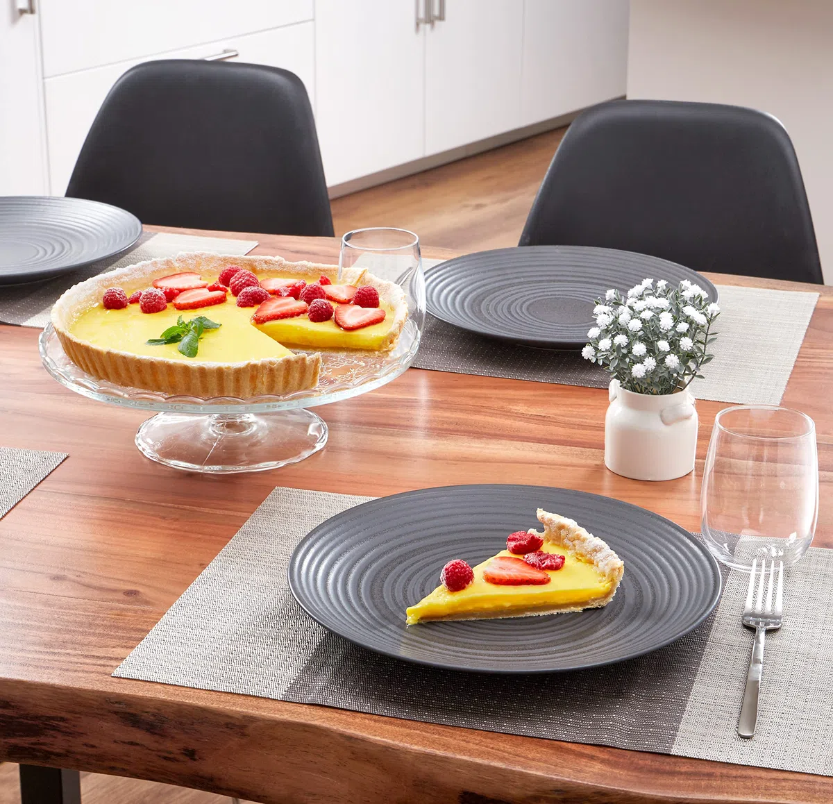 Grizzly 3er Set Tortenbodenform mit Wellenrand, Ø 30 cm, antihaftbeschichtet, Quicheform Set, für Pies, Obstkuchen, Tarte und Quiche