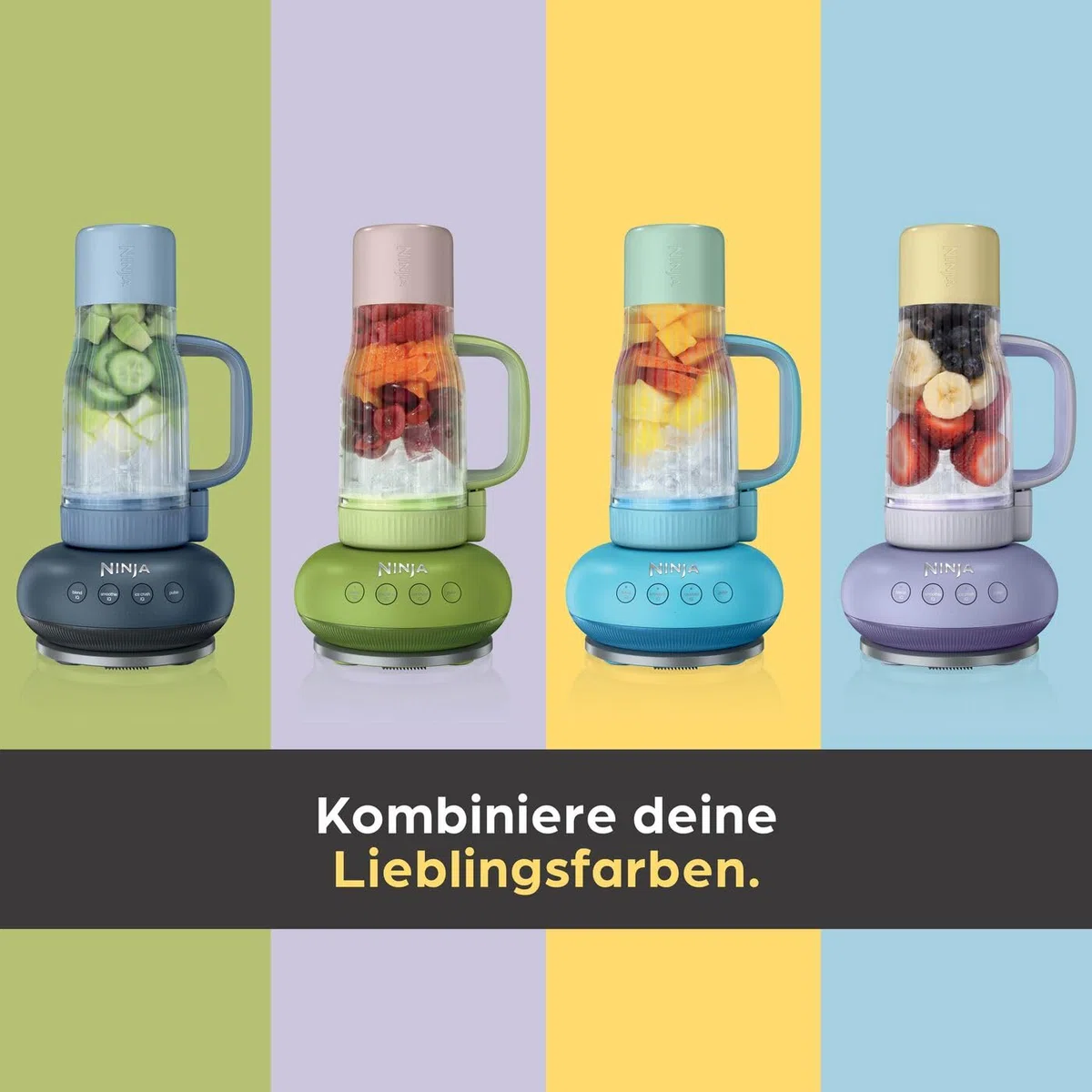 Ninja BlendBoss Reisebecher mit Deckel, kompatibel mit Ninja BlendBoss Mixer, für Becherhalter geeignet, Ausgussdeckel mit abnehmbarem Strohhalm, spülmaschinenfest, Stein XSKDB324LSST
